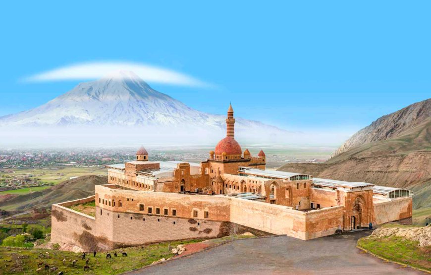 Uçaklı Doğu Anadolu ( Van, Muradiye Şelalesi, Doğubayazıt, İshak Paşa Sarayı, Tendürek Dağı, Kars, Ani Harabeleri, Çıldır, Sarıkamış, Erzurum )
