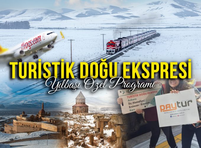 Doğu Anadolu Kış Masalı: Turistik Doğu Ekspresi ile Yılbaşı Özel Turu ( Uçak Gidiş – Tren Dönüş / 29 Aralık 2025  – 4 Ocak  2026 / 4 Gece Otel – 2 Gece Tren Konaklama )