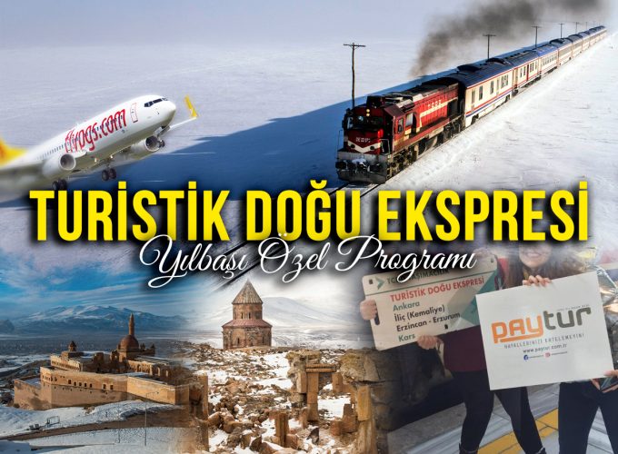 Doğu Anadolu Kış Masalı: Turistik Doğu Ekspresi ile Yılbaşı Özel Turu ( Uçak Gidiş – Tren Dönüş / 29 Aralık 2025  – 4 Ocak  2026 / 4 Gece Otel – 2 Gece Tren Konaklama )